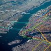 See The Subway Lines Visualized Over Aerial Photos Of NYC